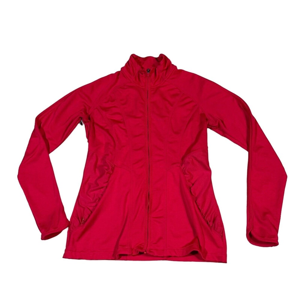 Athleta Women's Hot‎ Pink/fuchsia Comfort Full Zip Long Sleeve Jacket Size XS